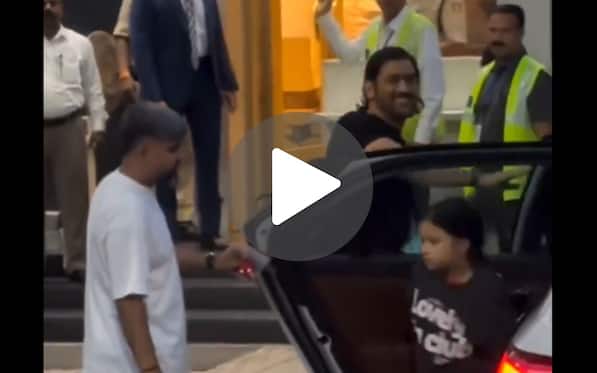 [Watch] MS Dhoni With Family Departs For Anant Ambani's Cruise Pre-Wedding Bash